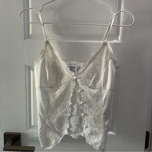 Princess Polly White Lace Camisole Top